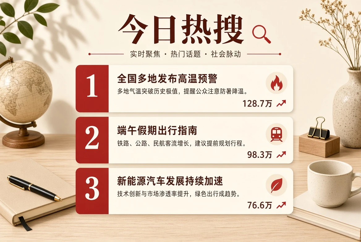 今日热搜公开资讯整理